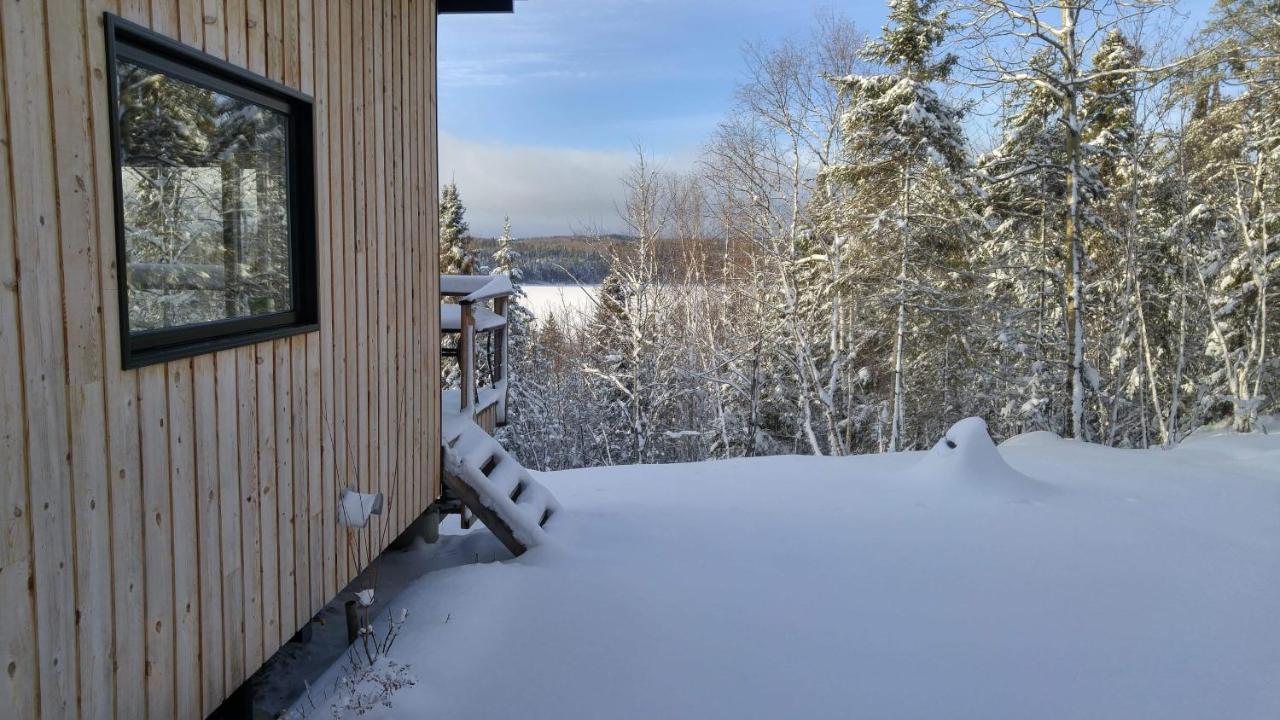Residence Touristique Lodge Des Bois Saint-Félix-d'Otis Exterior foto